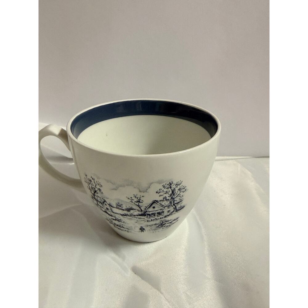 Vintage Alfred Meakin Tea Cup Bone China England Blue Transferware Cottage